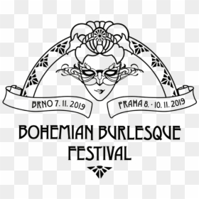 Logo 2019 Black-fb Edited - Bohemian Burlesque Festival 2019, HD Png Download - bohemian png