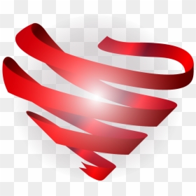 Vector Painted Red Ribbon Love Png Download - Aids Day Logo Background, Transparent Png - aids ribbon png