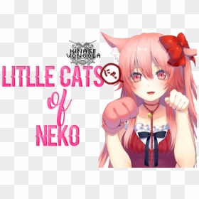 Anime Red Hair Kitty Girl, HD Png Download - neko ears png