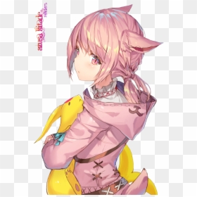 Https - //cdn - Nekos - Life/neko/neko019 Funny - Ff14 - Ff14 Khloe Aliapoh Hentai, HD Png Download - neko ears png