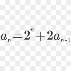 Recursive Formula Math Definition, HD Png Download - math equation png