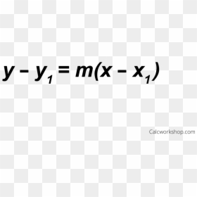 Writing The Equation Of A Line - Calligraphy, HD Png Download - math equation png