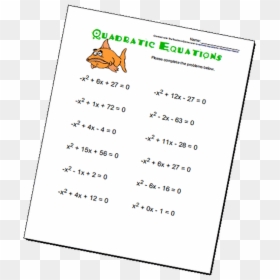Document, HD Png Download - math equation png