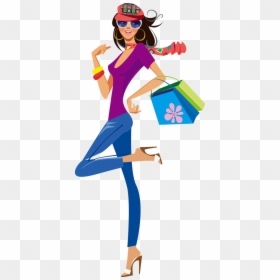 Fashion Girl Silhouette At Getdrawings - Fashion Shopping Girl Png, Transparent Png - fashion silhouette png