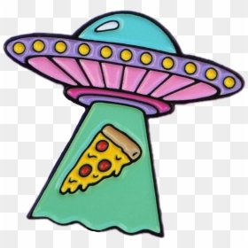 Drawing Trippy Pizza Transparent Png Clipart Free Download - Alien Ufo Clip Art, Png Download - pizza steve png