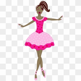 Collection Of Free Fashion Drawing Ballerina Download - Clipart Ballerina Transparent Pink, HD Png Download - fashion silhouette png
