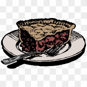 Slice Of Apple Pie Colour Clip Arts - Slice Of Pie Drawing, HD Png Download - slice png