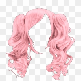Blonde Hair In Pigtails, HD Png Download - pigtails png