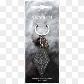 Skyrim Keychain, HD Png Download - dragon symbol png