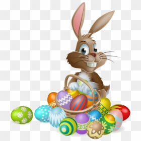 Egg Easter Bunny Rabbit Free Download Png Hq - Coelhinho Da Pascoa Cesta De Ovo, Transparent Png - chocolate bunny png