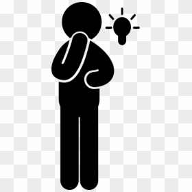 Light Bulb Idea Comments - Persona Pensando Png, Transparent Png - icono persona png
