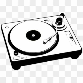 Turntable, Black, Entertainment, Record, Music, Sound - Turntable Clipart, HD Png Download - phonograph png