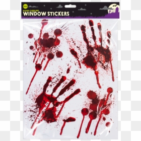 Halloween Bloody Window Stickers - Halloween Blood, HD Png Download - bloody x png