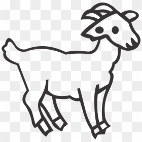 Goat - Line Art, HD Png Download - goat.png