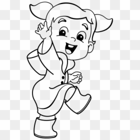 Cute Girl With Pigtails Digi Stamp - Cartoon, HD Png Download - pigtails png
