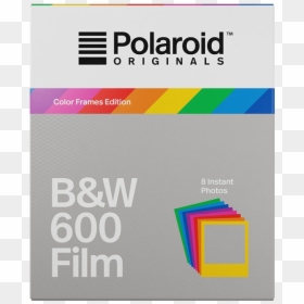 Polaroid Originals 600 B&w Film With Color Frames - Color Polaroid Film, HD Png Download - polaroid logo png