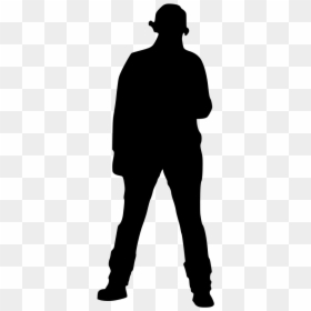 Silhouette Of Short Man, HD Png Download - pigtails png