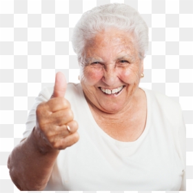 Grandma Png Picture - Old Woman Thumbs Up, Transparent Png - granny png