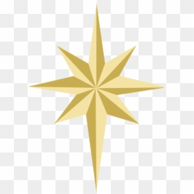 Gold Christmas Star Png, Transparent Png - bethlehem star png
