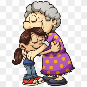 Grandmother Png Clipart - Family Hug Clipart, Transparent Png - granny png