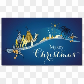 Star Of Bethlehem - Christmas Card Christian Vector Template, HD Png Download - bethlehem star png