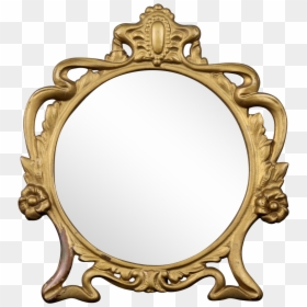 Vanity Mirror Transparent, HD Png Download - gold mirror png