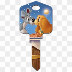 D73- Lady & The Tramp - Lady And The Tramp Split Keyring, HD Png Download - lady and the tramp png