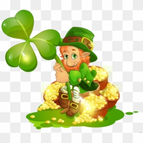 Popular Pictures Of Shamrocks And Leprechauns St Patricks - Leprechaun St Patrick's Day Clipart, HD Png Download - st patrick png