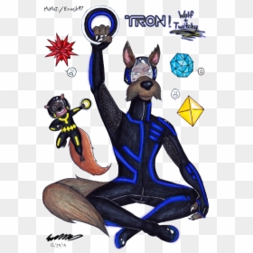 Wolf Twitchy - Hoodwinked Twitchy Art, HD Png Download - tron legacy png