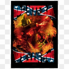 Band Pantera, HD Png Download - rebel flag png
