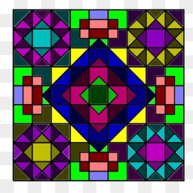 Square Bright Geometric Free Photo - Square Rangoli Png, Transparent Png - square pattern png