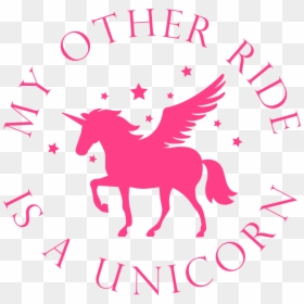 My Other Ride Is A Unicorn Svg Cut File - Free Unicorn Svg Files, HD Png Download - mermaid tail silhouette png