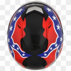 Rebel Flag Motorcycle Helmet - Motorcycle Helmet, HD Png Download - rebel flag png