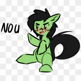 Neuro, Blushing, Earth Pony, Female, Filly, No U, Oc, - Cartoon, HD Png Download - blushing png