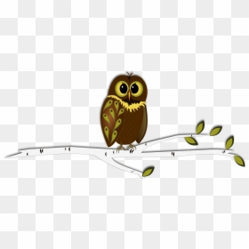 Owl And Pine Tree Png - Cartoon Png Owl Tree, Transparent Png - pine tree vector png