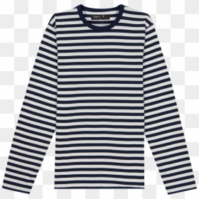 Blue/white Stripes T-shirt Coulos , Png Download - Comme Des Garcons Long Sleeve Grey, Transparent Png - white stripe png