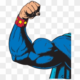 Arm Flexing Clipart , Png Download - Superhero Arm, Transparent Png - flexing arm png
