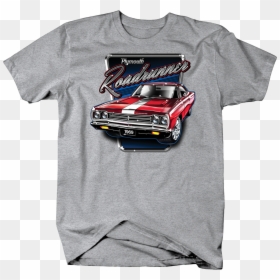Red 1969 Plymouth Roadrunner White Stripe American - Puppy, HD Png Download - white stripe png