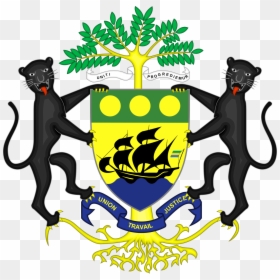 Gabon Coat Of Arms, HD Png Download - coat of arms template png