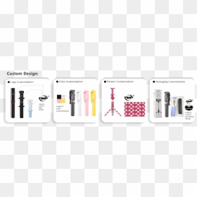 Ymp Selfie Stick Customization Service, HD Png Download - selfie stick png