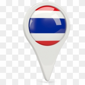 Thailand Flag Pin Icon, HD Png Download - thai flag png