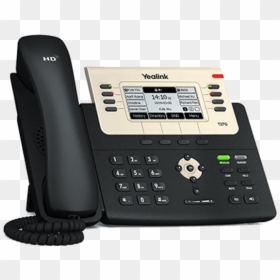 T27g Ip Office Phone Front Left View - Yealink T27g, HD Png Download - office phone png