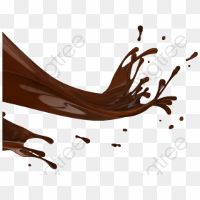 Milk Clipart Chocolate - Splash Transparent Chocolate Png, Png Download - hershey kisses png