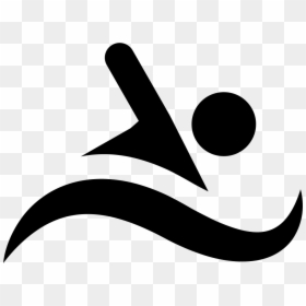 Swimming - Icono De Nadar Png, Transparent Png - swimming silhouette png