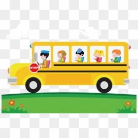 Transparent School Bus Clipart Png - Transparent Background Cartoon School Bus, Png Download - school bus clipart png