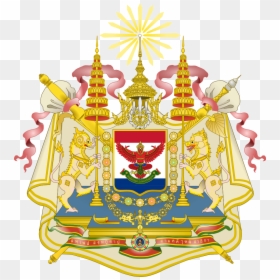 Flag, Coat Of Arms - Coat Of Arms Of Siam, HD Png Download - thai flag png