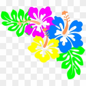 Hibiscus Svg Clip Arts - Transparent Hawaiian Flowers Clip Art, HD Png Download - hibiscus clipart png