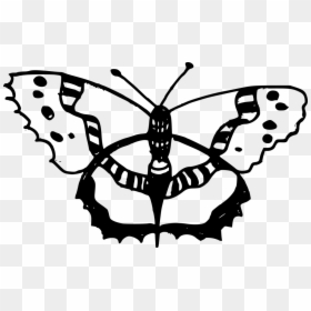 Monarch Butterfly Drawing Clip Art Image - Outline Insect Clipart Transparent, HD Png Download - butterfly outline png