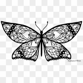 Papilio Machaon, HD Png Download - butterfly outline png