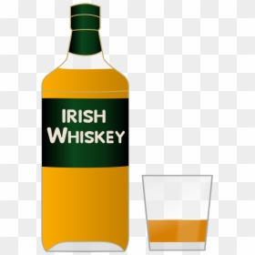 Glass Bottle,liqueur,drink - Clip Art Png Whisky Bottle Clipart, Transparent Png - scotch png